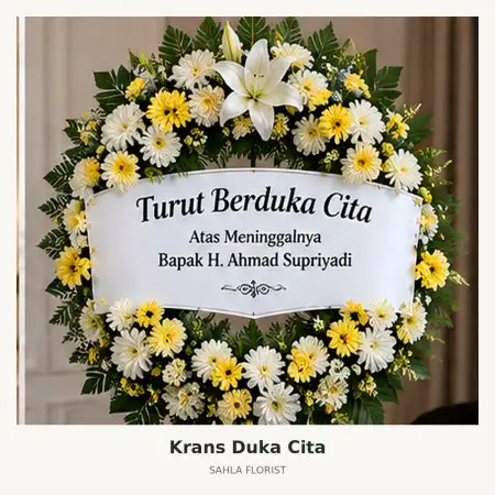 Krans Bunga Duka Pasteur